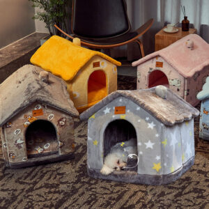Foldable Dog House Pet Cat Bed Winter